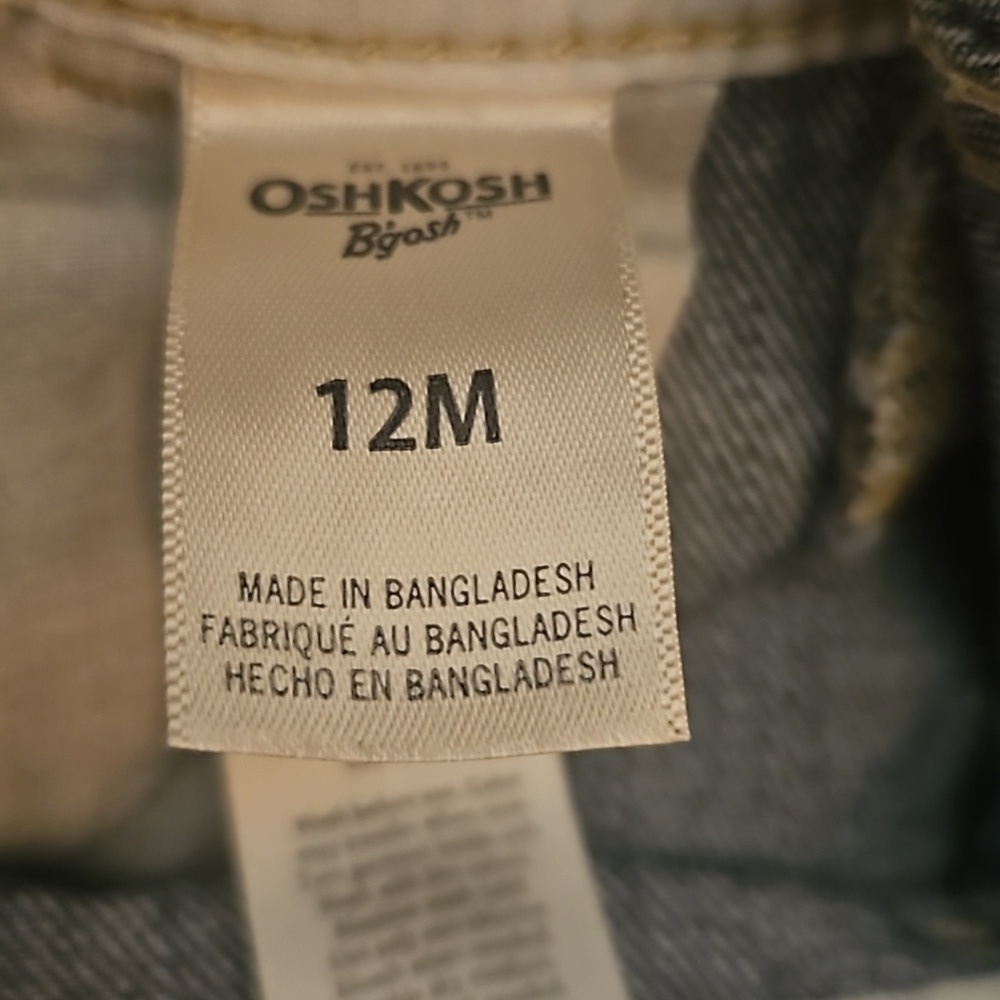 VTG OshKosh B’gosh Polka Dot Denim Overalls - Picture 8 of 9